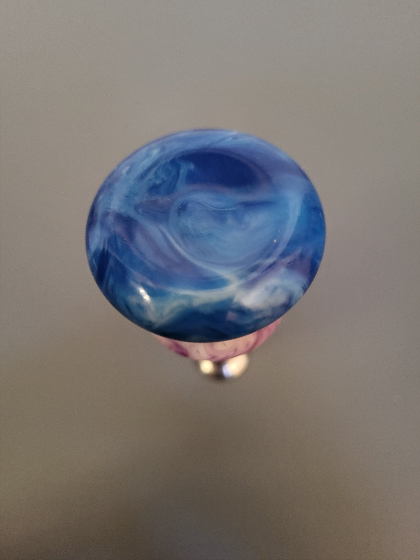Blue and Purple Epoxy Bottle Stopper