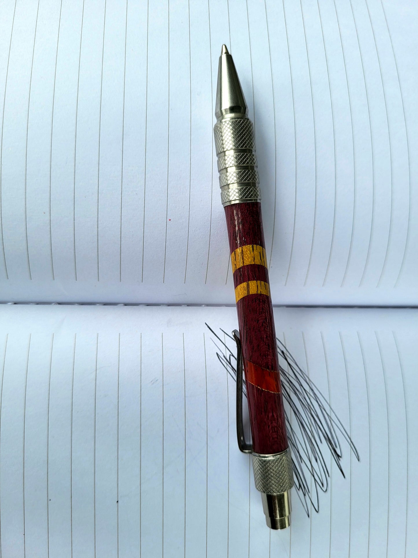 Purple Heart striped pen