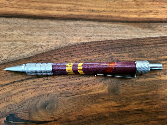 Purple Heart striped pen