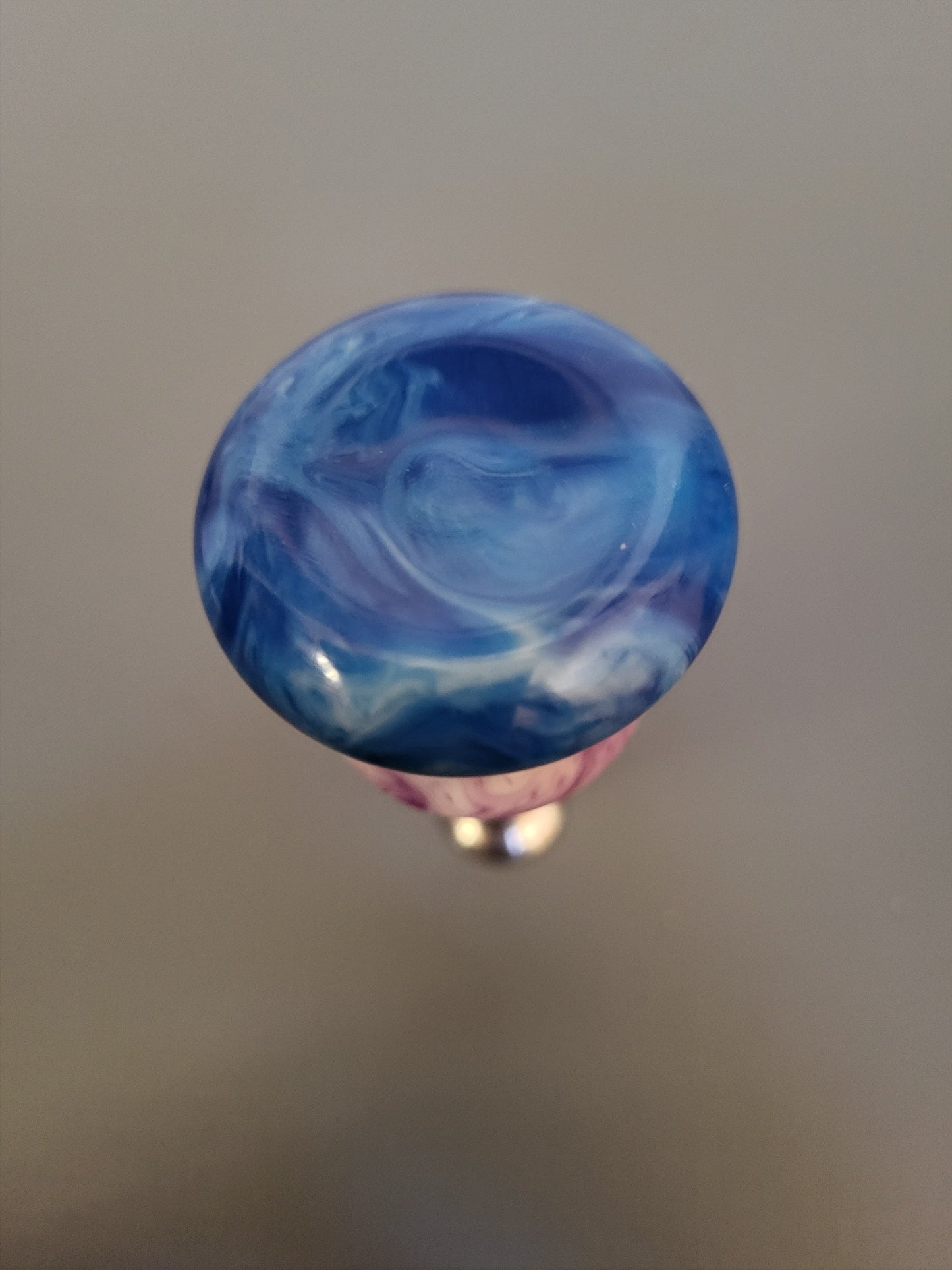 Blue and Purple Epoxy Bottle Stopper